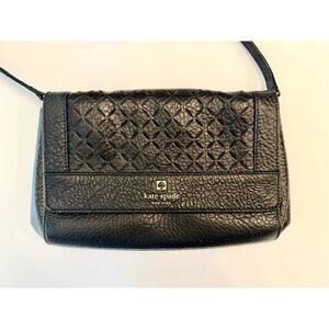 Kate Spade New York Black Leather Crossbody / Shoulder Bag